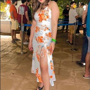 Drawstring dress